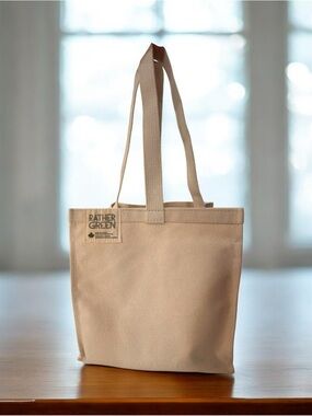 Rather Green “Refillers Bag” Beige Canvas Tote Bag  Like NEW